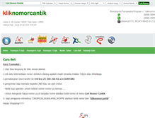 Tablet Screenshot of kliknomorcantik.com